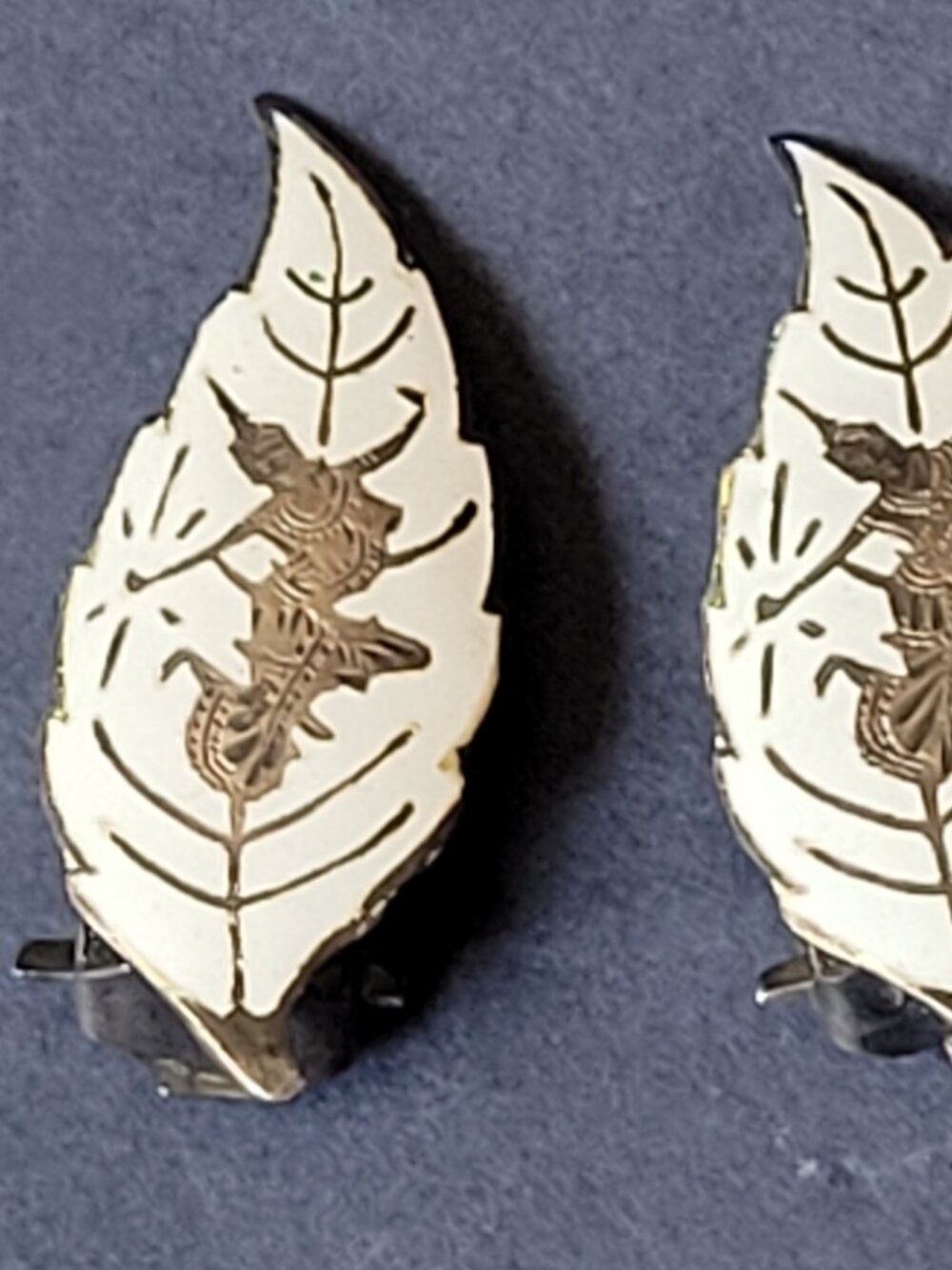 Vintage Siam sterling earrings